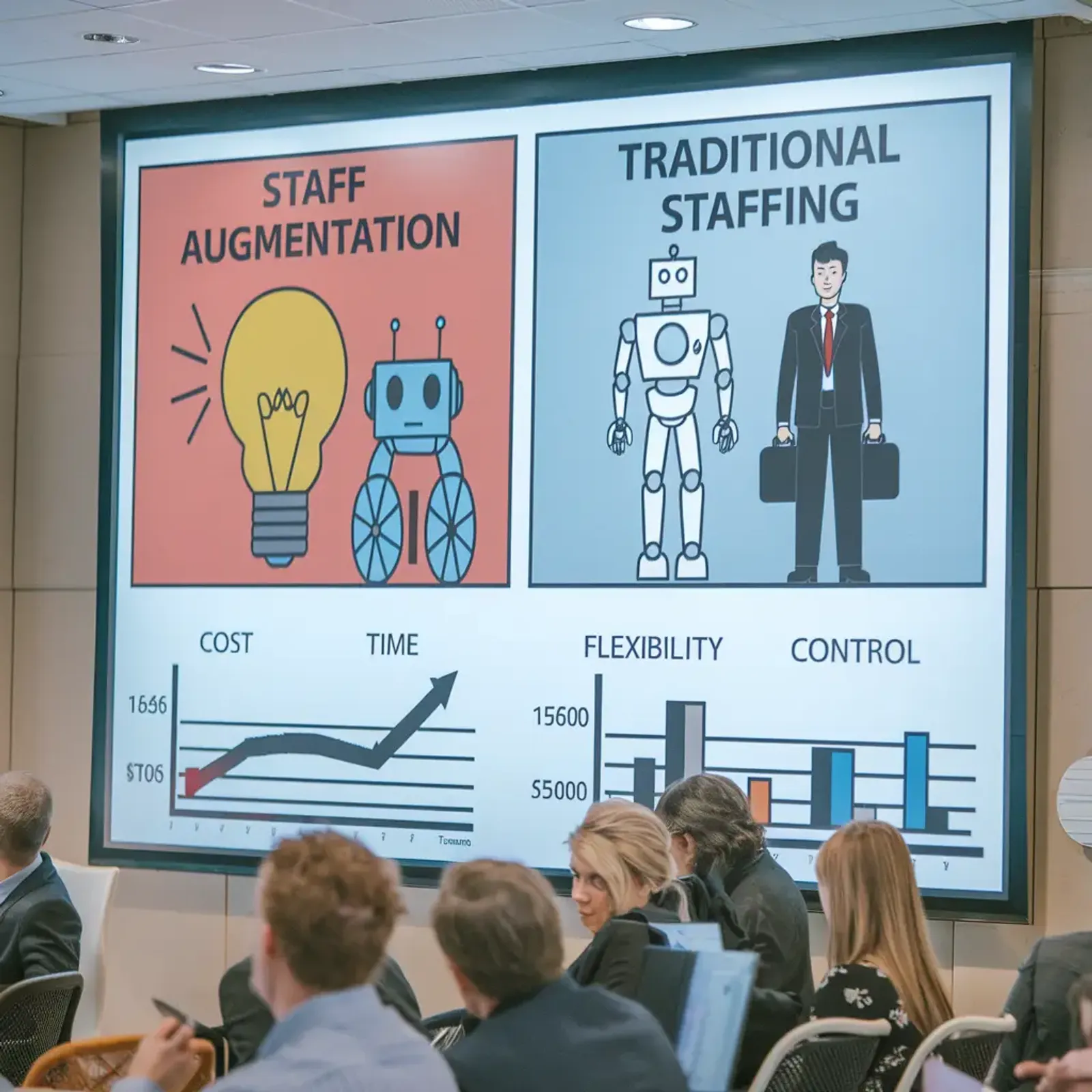 comparing staffing models traditional augmentation