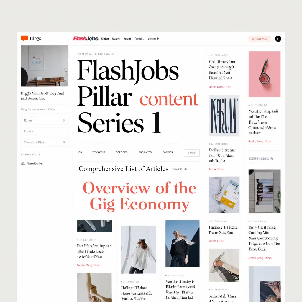 Overview of the Gig Economy Content Pillar Series FlashJobs